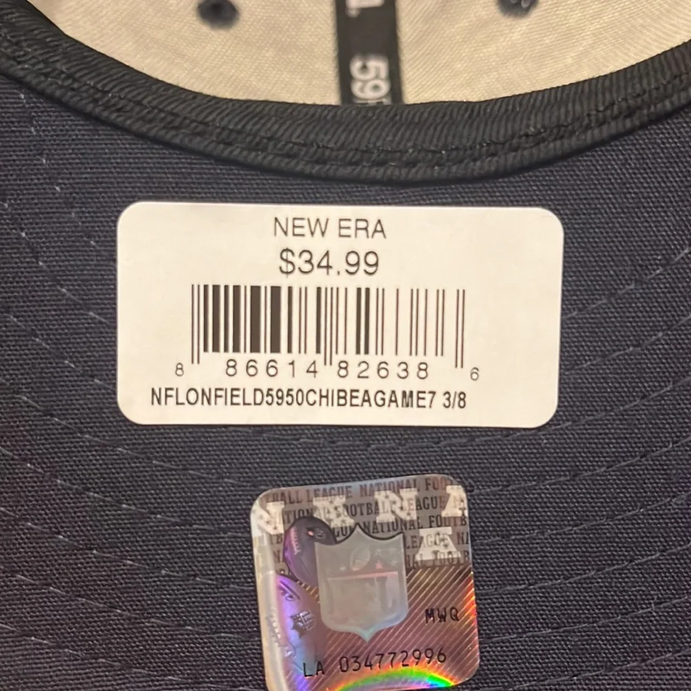 Chicago Bears New Era 59FIFTY Hat - Size 7 3/8 - Picture 8 of 8